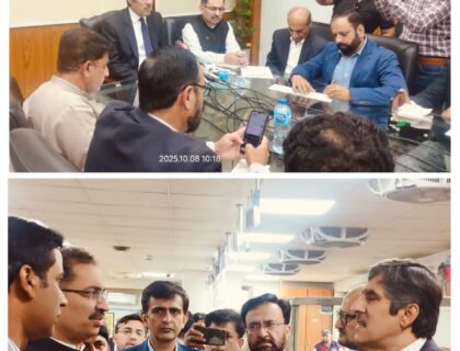 منیجنگ ڈائریکٹر سوئی نادرن عامر طفیل کا اسلام آباد ریجنل آفس کا دورہ، صارفین کو آر ایل این جی کنکشنز کی فراہمی کے عمل کا جائزہ